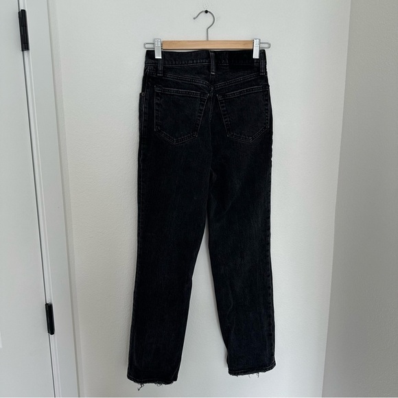 Abercrombie & Fitch The 90's Straight Ultra High Rise Jeans Crossover Waist 25 - Picture 5 of 9